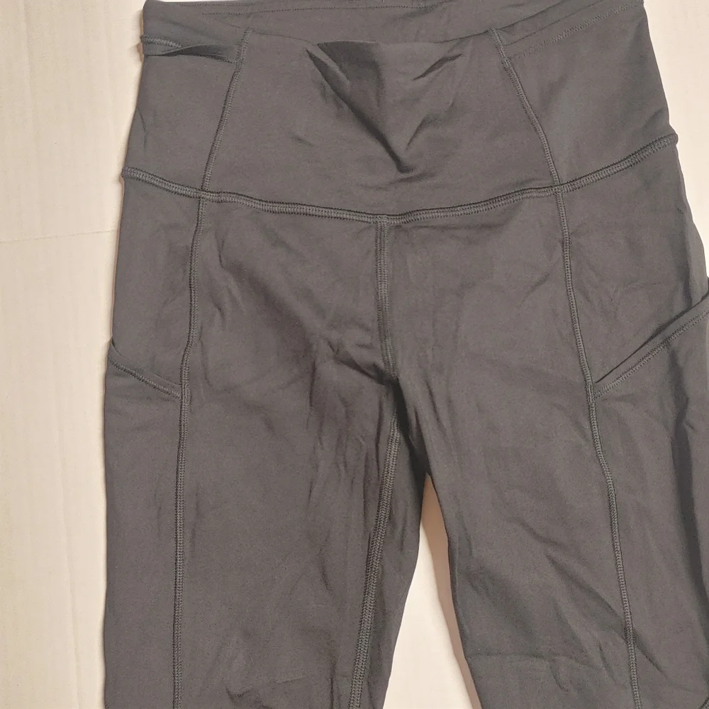 lululemon athletica Black Leggings with Purple Skull Graphic